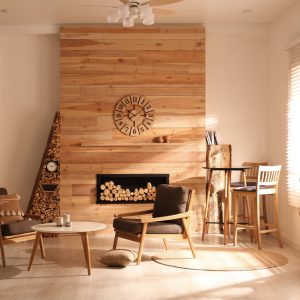 Lemn tratat cu soluții de ignifugare